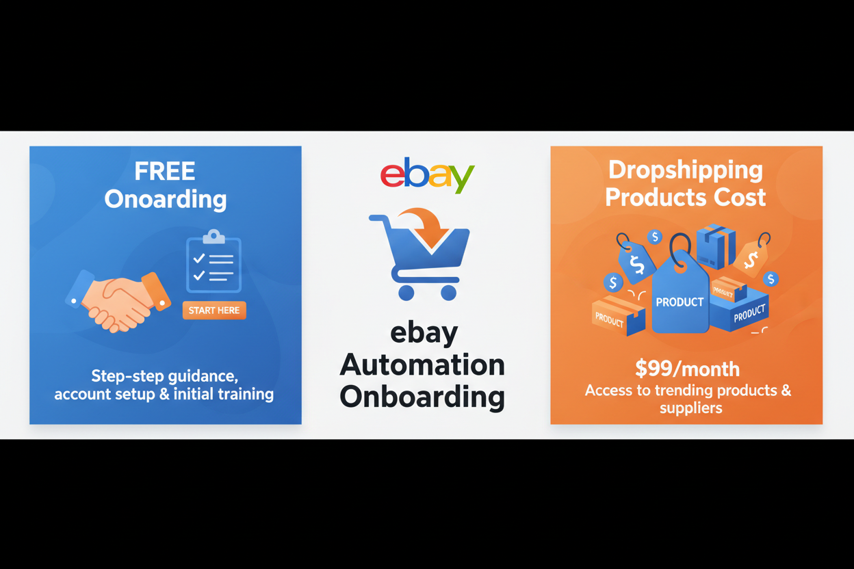 eBay automation onboarding free + dropshipping products cost